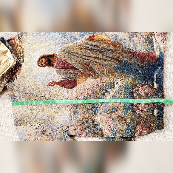 Nickscacchetti Jaquard Tapestry Jesus/ Blessed Mother Mary Hoodie Adult Med NWOT - Picture 13 of 16
